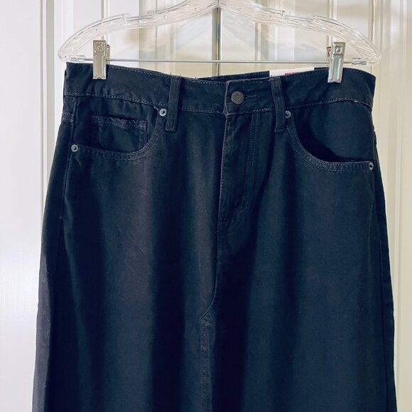 Lucky Brand Denim Maxi Skirt in Black (Size 10/30) New with Tag - Picture 4 of 10